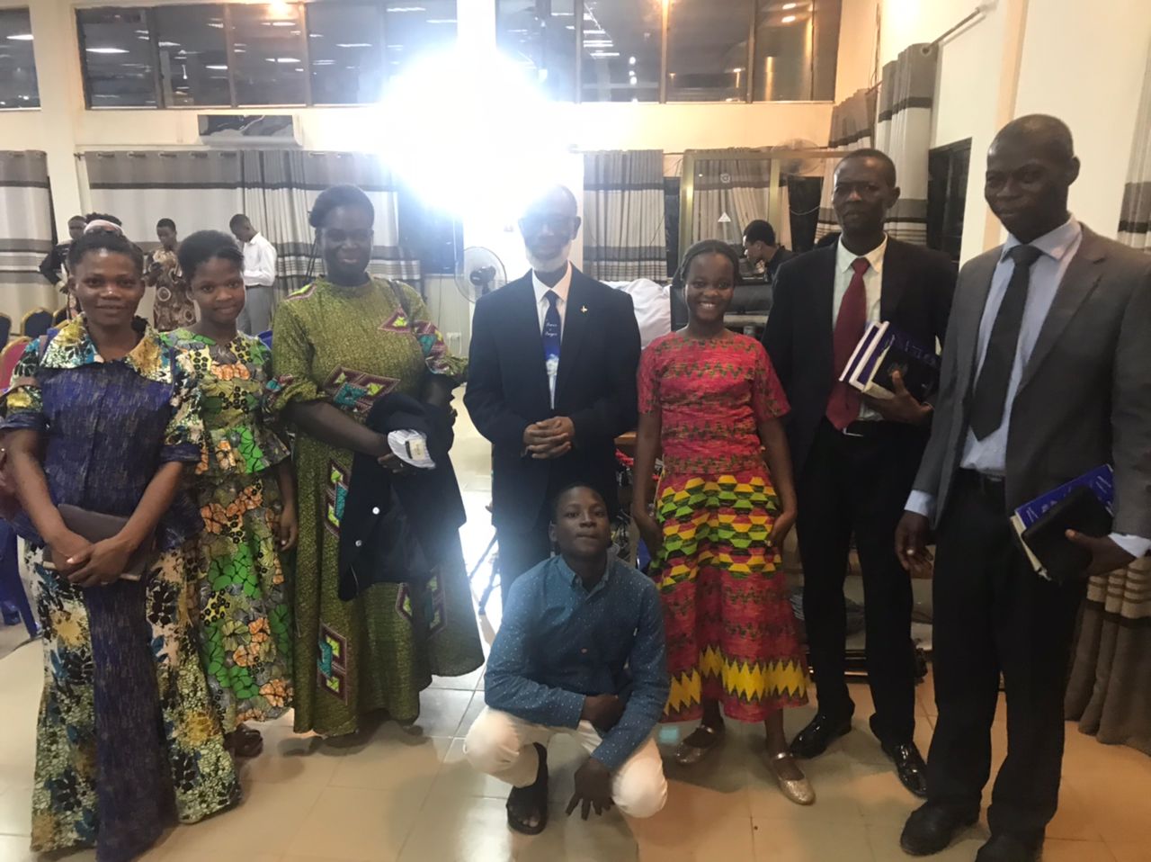 <span class='badge'>34</span> - (Supernatural photos Bro. Amos took with some Ghanaian brethren at the meetings in Notse, Togo, right after the last service, Sunday Evening, 17th November, 2024.)